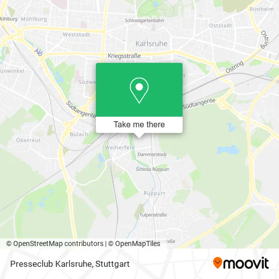 Карта Presseclub Karlsruhe