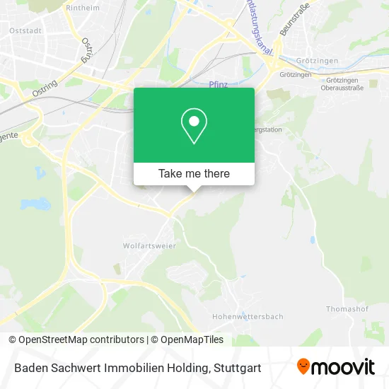 Карта Baden Sachwert Immobilien Holding