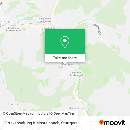 Карта Ortsverwaltung Kleinsteinbach