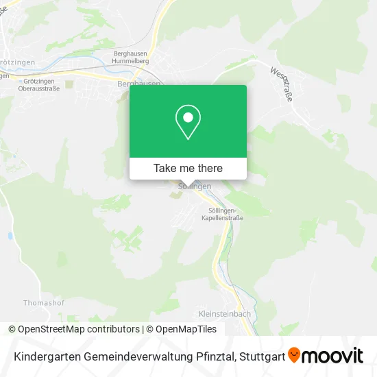 Карта Kindergarten Gemeindeverwaltung Pfinztal