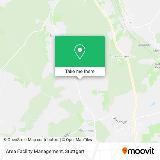 Area Facility Management map