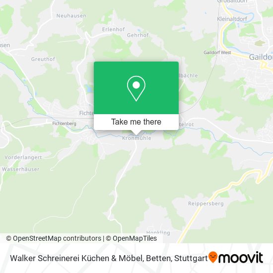 Карта Walker Schreinerei Küchen & Möbel, Betten