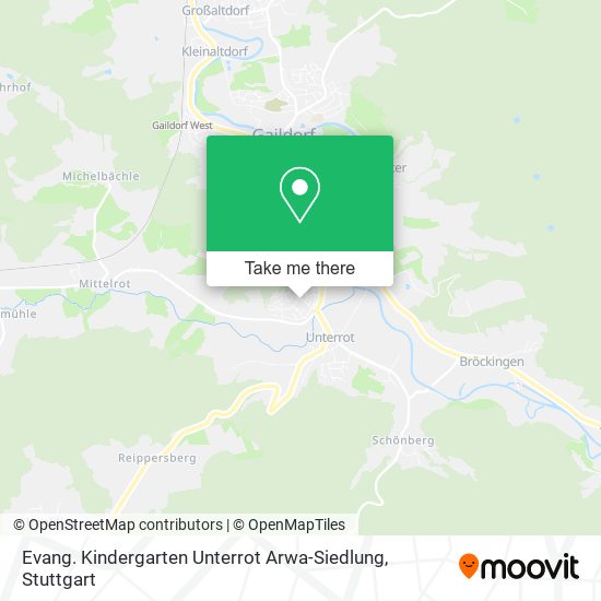 Evang. Kindergarten Unterrot Arwa-Siedlung map