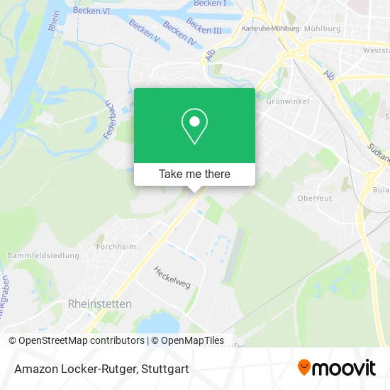 Карта Amazon Locker-Rutger