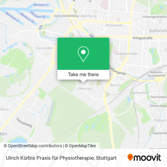 Карта Ulrich Kürbis Praxis für Physiotherapie