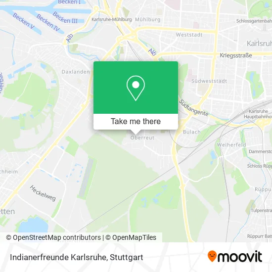 Карта Indianerfreunde Karlsruhe