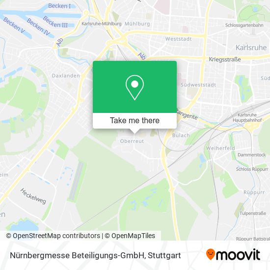 Карта Nürnbergmesse Beteiligungs-GmbH