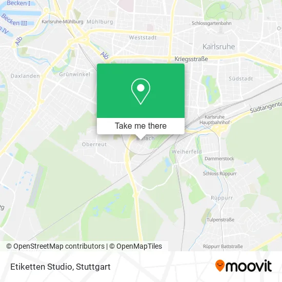 Карта Etiketten Studio