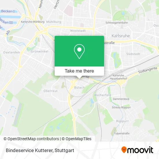 Карта Bindeservice Kutterer