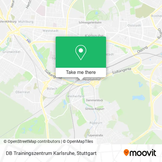Карта DB Trainingszentrum Karlsruhe