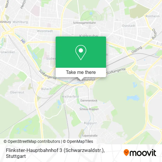 Карта Flinkster-Hauptbahnhof 3 (Schwarzwaldstr.)