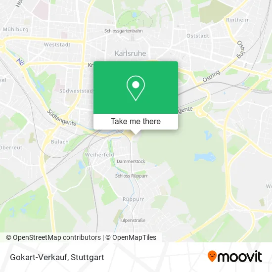 Карта Gokart-Verkauf