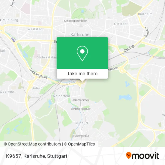Карта K9657, Karlsruhe