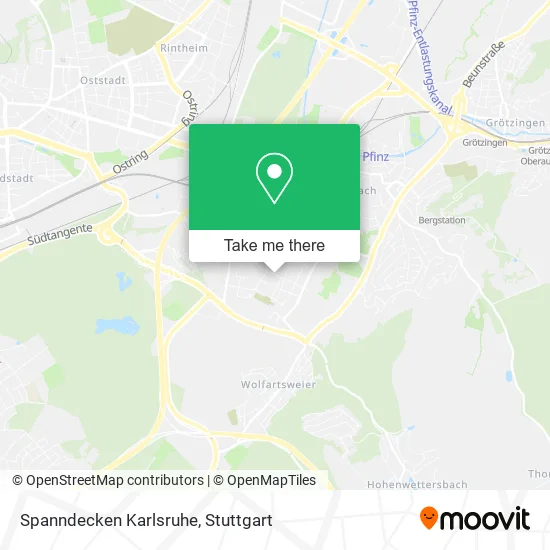 Карта Spanndecken Karlsruhe