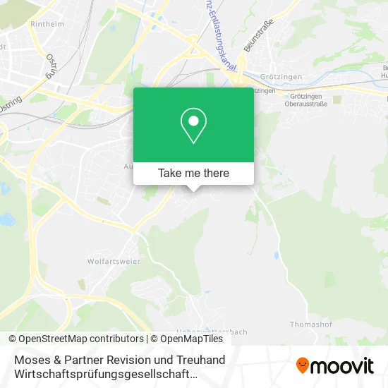 Moses & Partner Revision und Treuhand Wirtschaftsprüfungsgesellschaft Steuerberatungsgesellschaft map