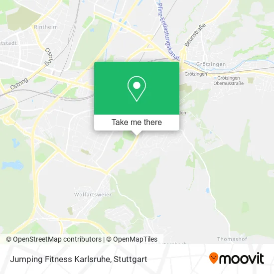Карта Jumping Fitness Karlsruhe