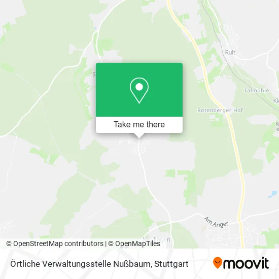 Карта Örtliche Verwaltungsstelle Nußbaum