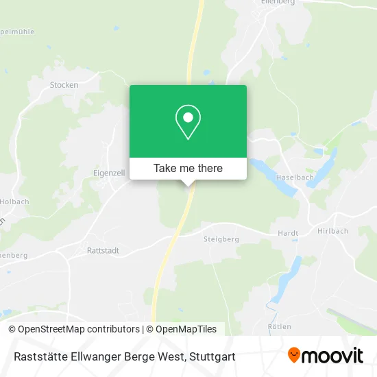 Карта Raststätte Ellwanger Berge West