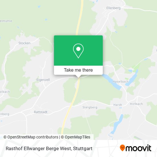 Rasthof Ellwanger Berge West map