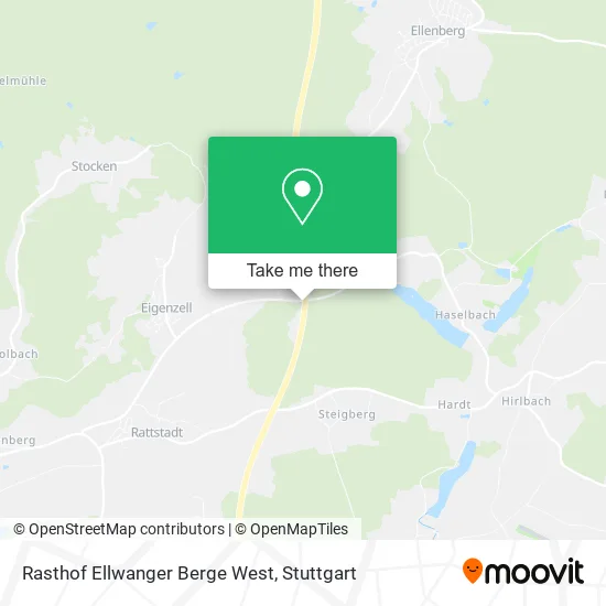 Карта Rasthof Ellwanger Berge West
