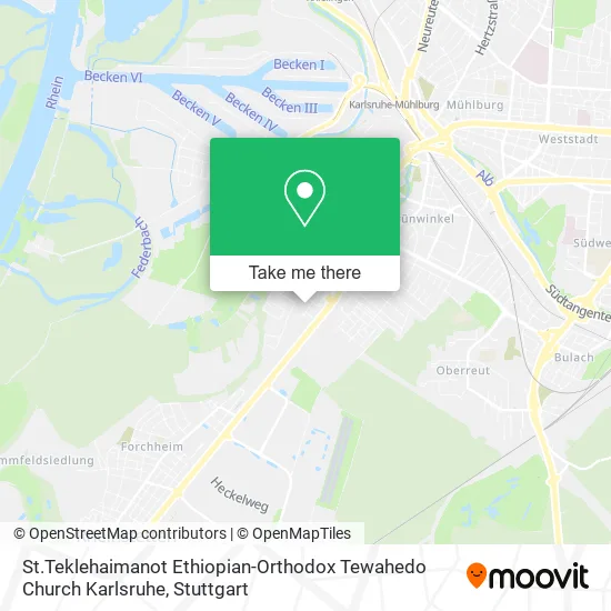Карта St.Teklehaimanot Ethiopian-Orthodox Tewahedo Church Karlsruhe