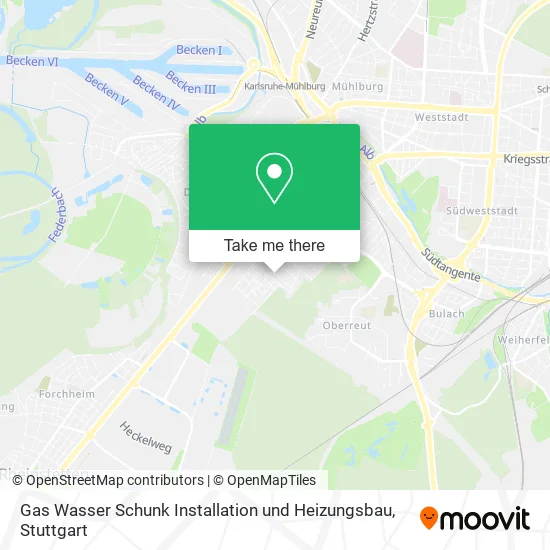 Карта Gas Wasser Schunk Installation und Heizungsbau