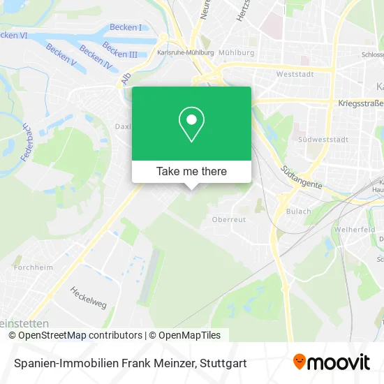 Карта Spanien-Immobilien Frank Meinzer