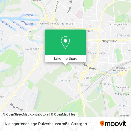 Kleingartenanlage Pulverhausstraße map