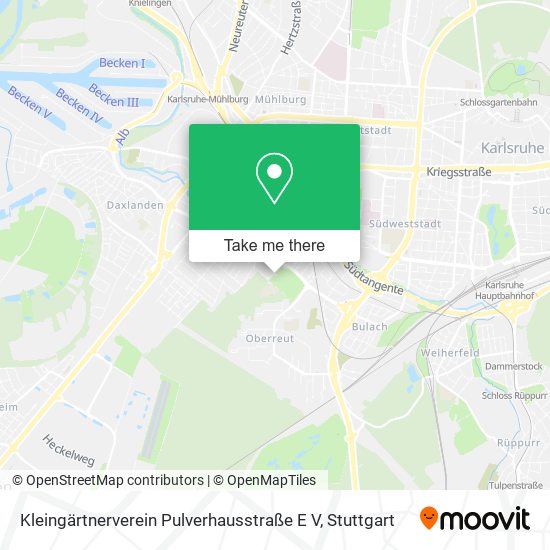 Kleingärtnerverein Pulverhausstraße E V map