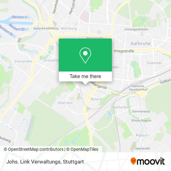 Johs. Link Verwaltungs map