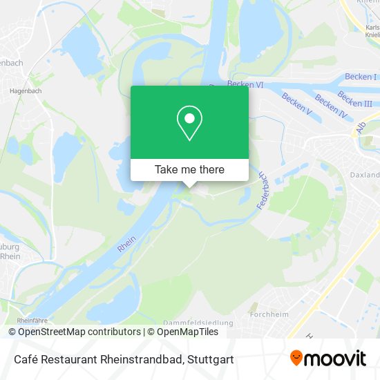 Café Restaurant Rheinstrandbad map