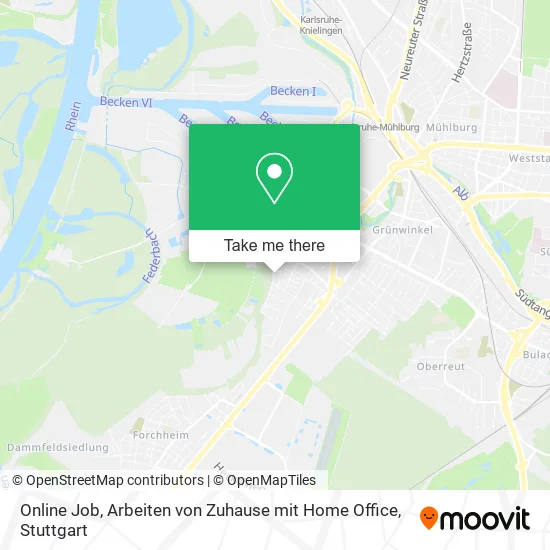 Карта Online Job, Arbeiten von Zuhause mit Home Office