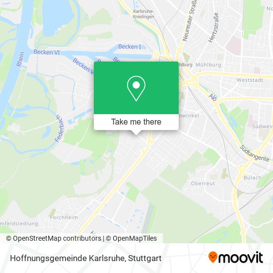 Карта Hoffnungsgemeinde Karlsruhe