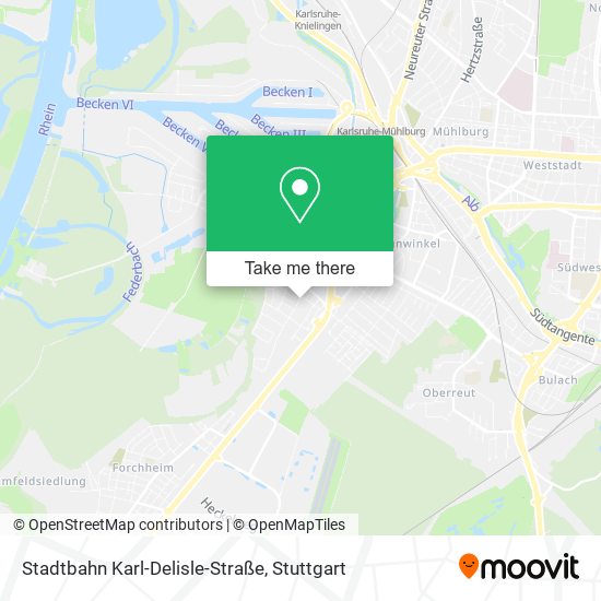 Stadtbahn Karl-Delisle-Straße map