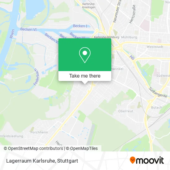 Карта Lagerraum Karlsruhe
