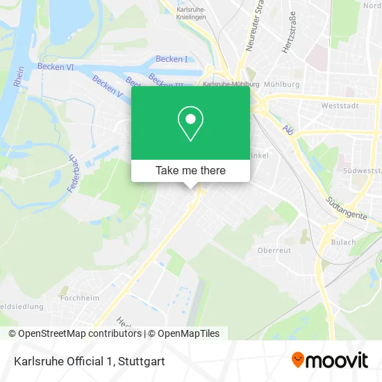 Карта Karlsruhe Official 1