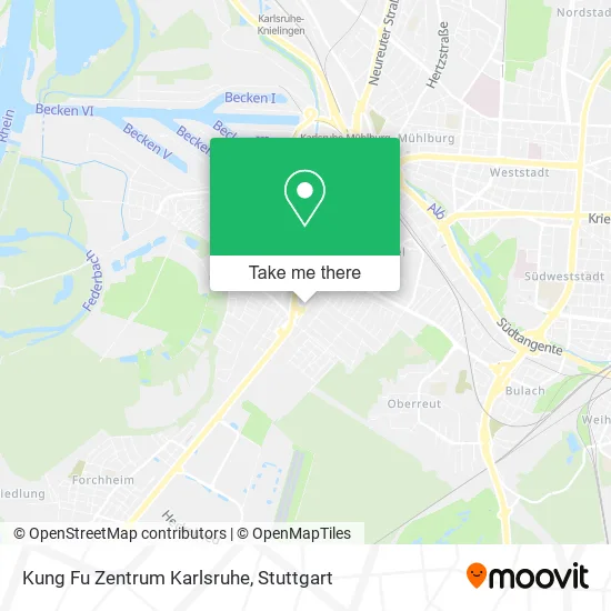 Карта Kung Fu Zentrum Karlsruhe
