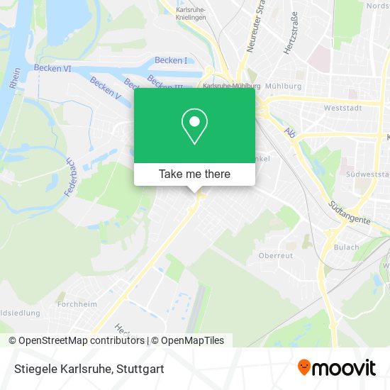 Stiegele Karlsruhe map