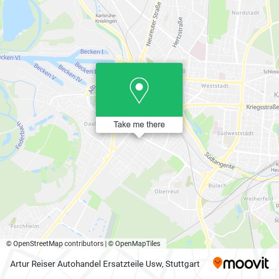 Artur Reiser Autohandel Ersatzteile Usw map