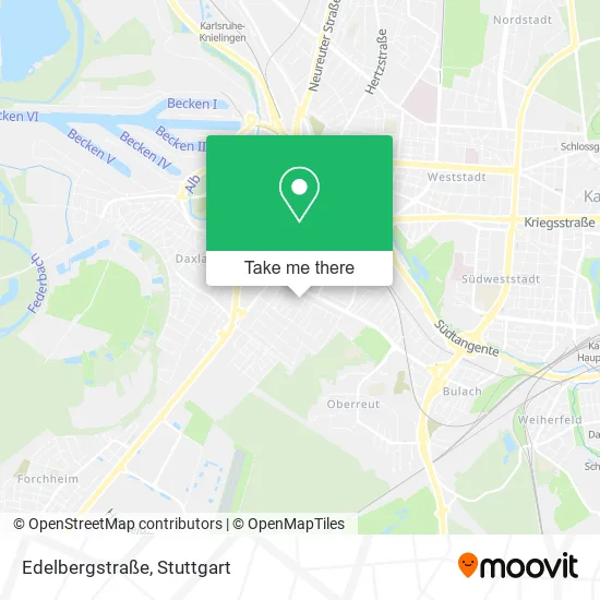 Карта Edelbergstraße