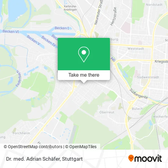 Карта Dr. med. Adrian Schäfer