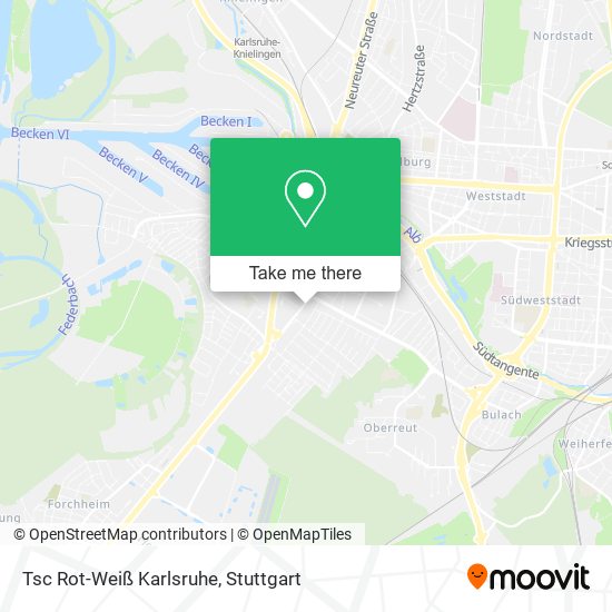Карта Tsc Rot-Weiß Karlsruhe
