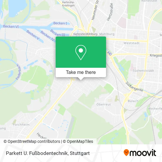 Карта Parkett U. Fußbodentechnik