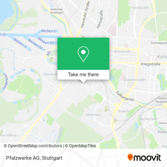 Карта Pfalzwerke AG