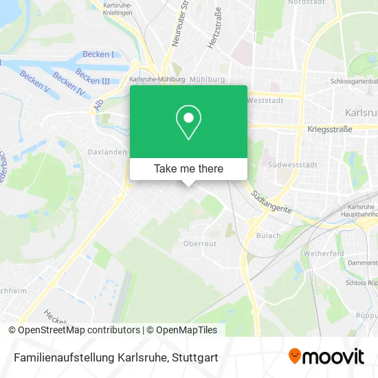 Карта Familienaufstellung Karlsruhe