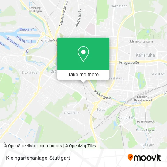 Карта Kleingartenanlage