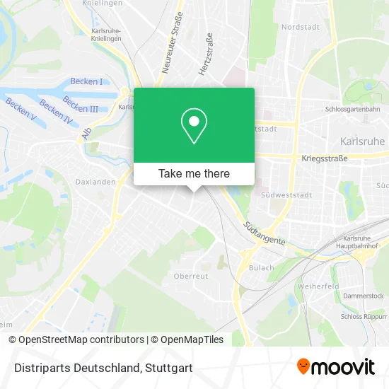 Карта Distriparts Deutschland