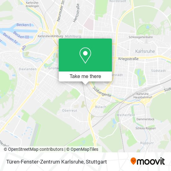 Карта Türen-Fenster-Zentrum Karlsruhe