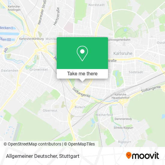 Карта Allgemeiner Deutscher