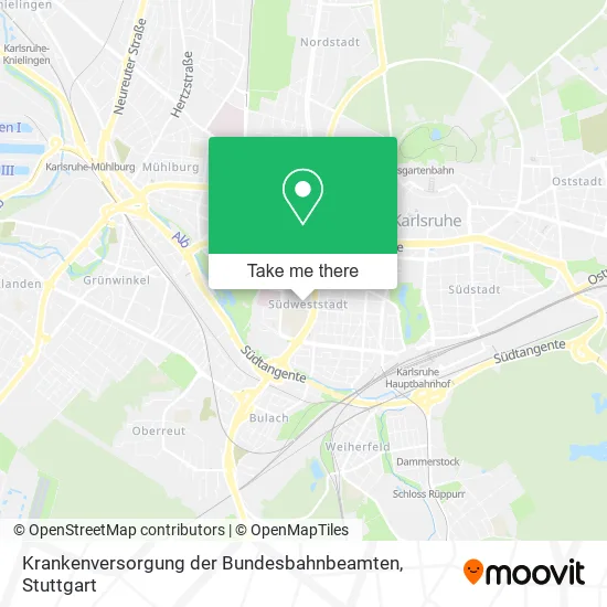 Карта Krankenversorgung der Bundesbahnbeamten